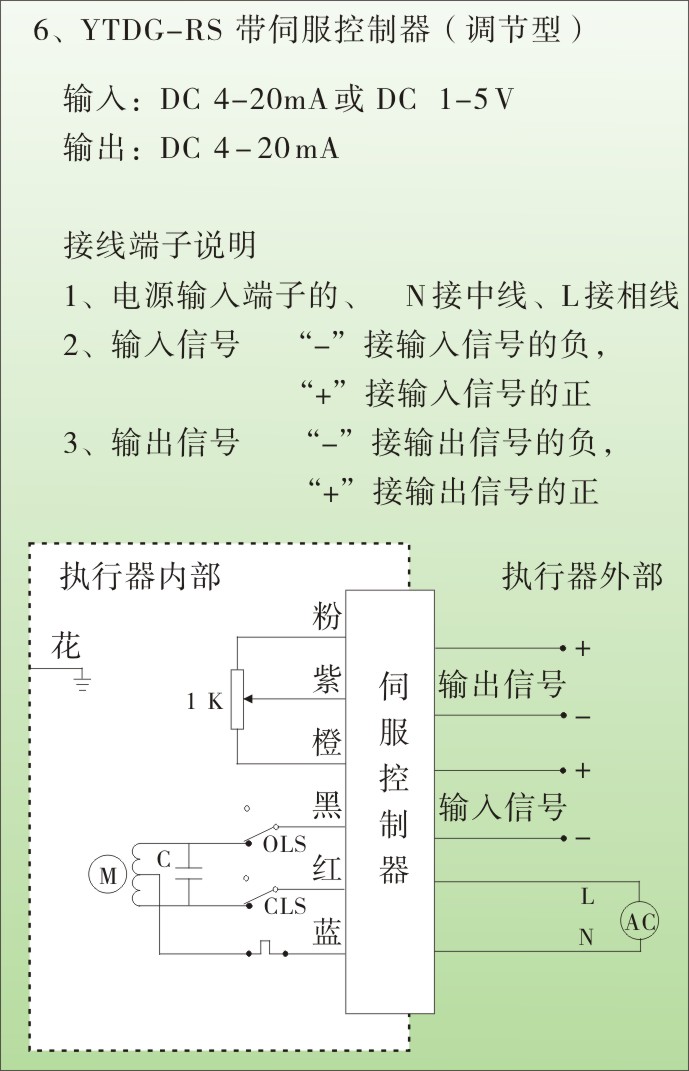 电动执行器原理图