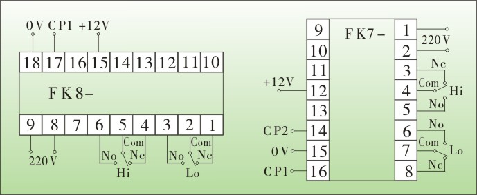 fk8转速表,频率表接线图