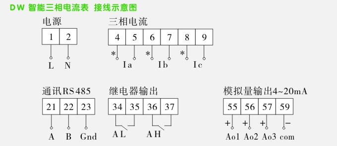 三相电流表,三相数字电流表_电路图分享 松野电气是专业生产三相电流表,DW4三相数字电流表的厂家,隔离技术,性能稳定可靠,抗干扰能力强,10年以上三相电流表生产经验,免费热线:400-027-0806. 一、三相电流表,DW4三相数字电流表特点: 、输入信号、完全隔离、产品抗干扰能力强 电流输入、5A 或 1A 、 电压直接输入、或变比后100V 、可测量交流电流、交流电压、 三相电流、三相电压、 单相、三相有功功率、无功功率、功率因数、工频、 、正四位 LED 显示、或选择 LCD 液晶显示 任意设定电流互感器 变比、电压互感器变比 软件