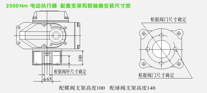 YTDZ智能电动球阀安装示意图：6