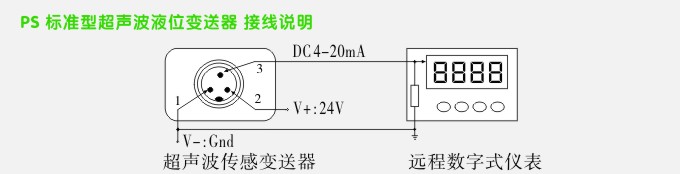 标准超声波液位计接线图及举例说明