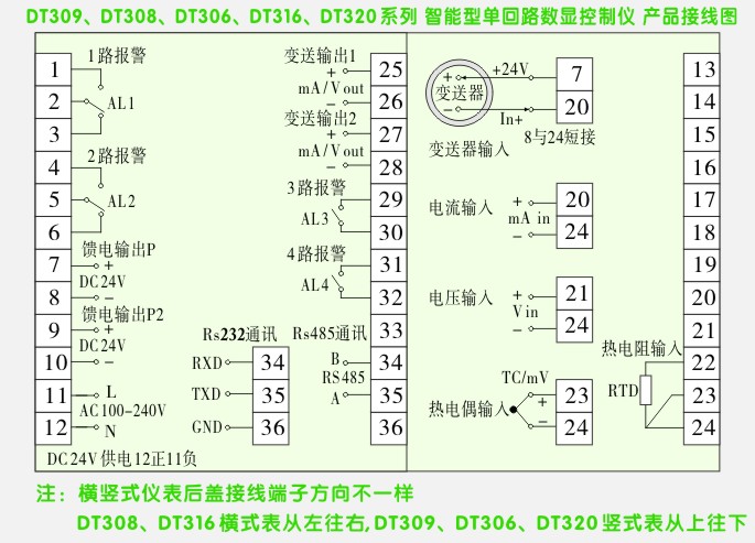 简易型数字控制仪接线图