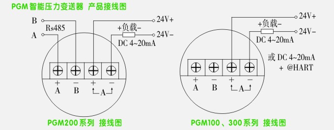 工业智能压力传感器接线示例1