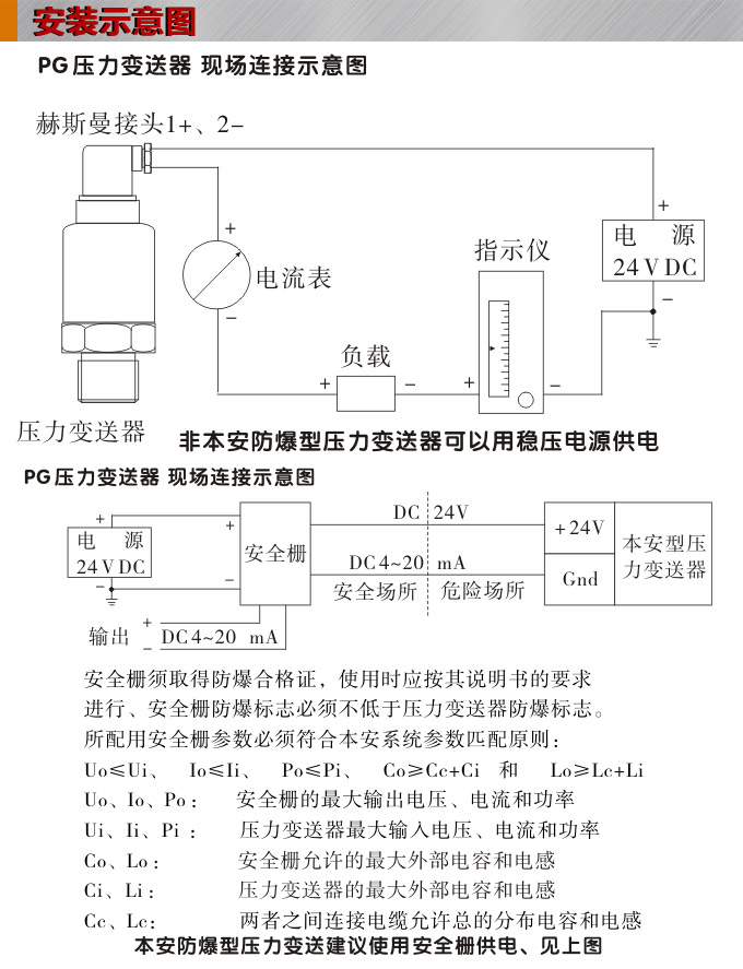 专用压力变送器,PG1300M汽车专用压力传感器安装示意图