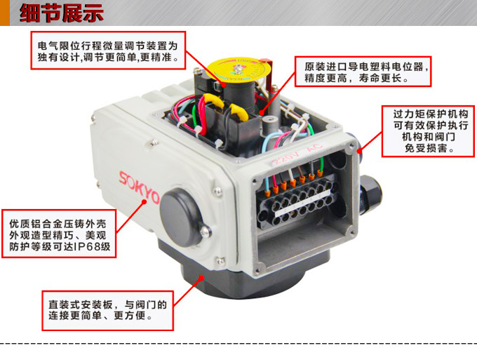 电动执行器,电动头,YTDG-RS600电动执行机构细节图1