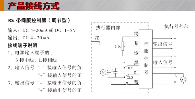 防爆电动头,YTEx-RS400防爆电动执行器接线图