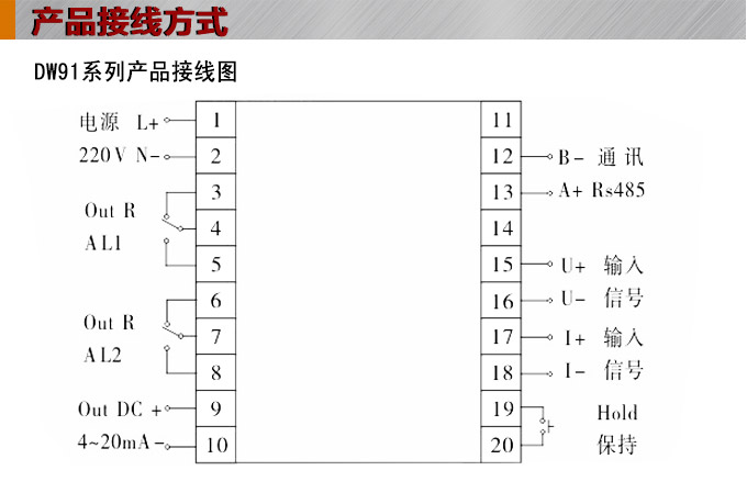 单相多功能表,DW91-1000多功能电力仪表接线图