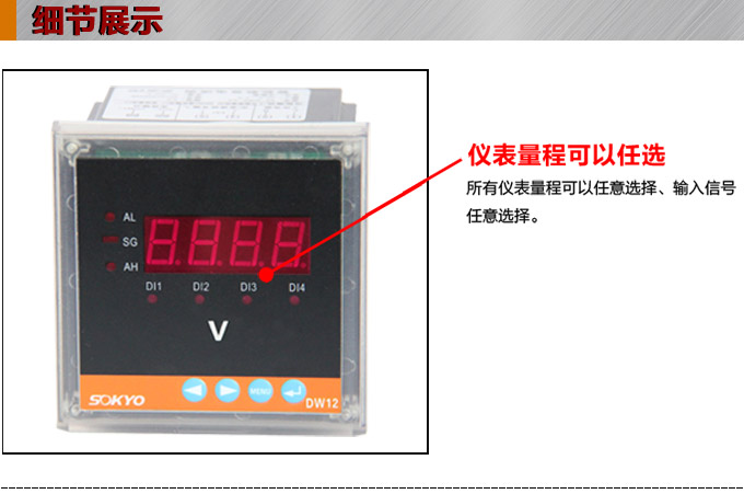 交流电压表,DW12数字电压表,电压表产品细节图1