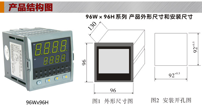 温度巡检仪，DFX9多回路温度巡检仪，多回路巡检控制仪结构图