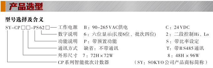 电子计数器,CP智能批次计数器产品选型