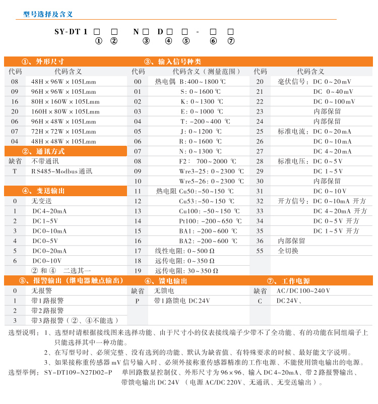 传感器数显表，DT100简易型单回路显示控制仪产品选型